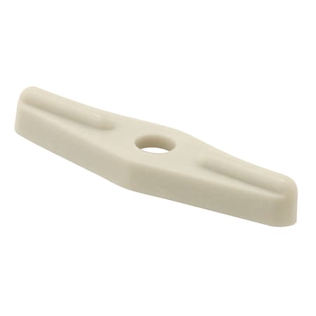 Prime-Line Double Wing Flush Clips, 1-1/4 in., Plastic, White, PK6 L 5912